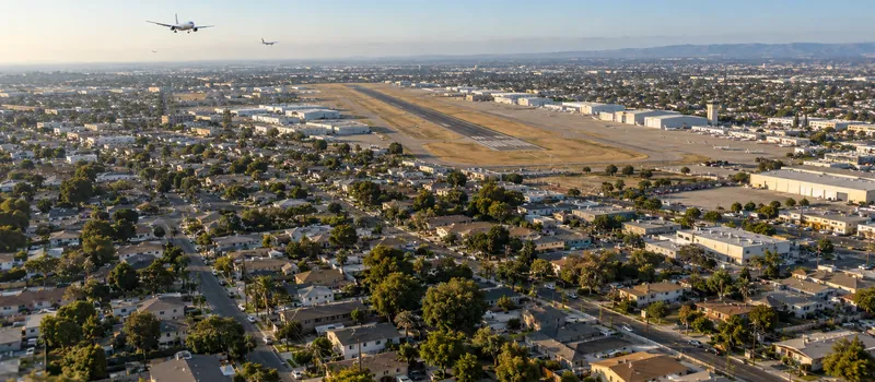 Aerial view of Hawthorne, CA